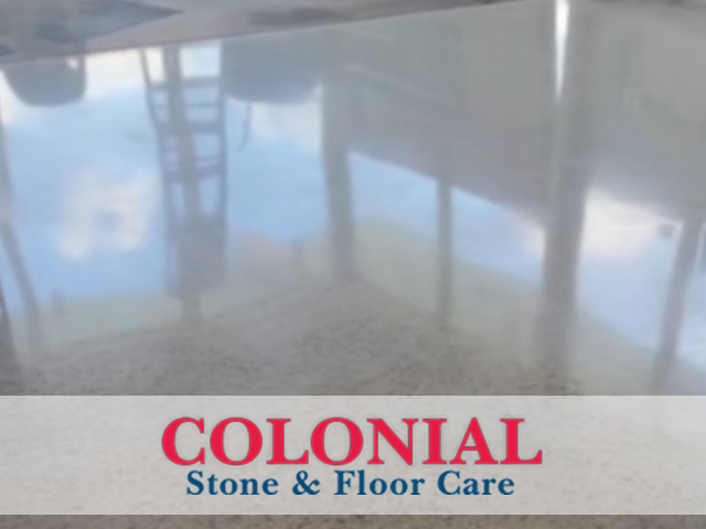 Terrazzo Floor Stain Clean Service